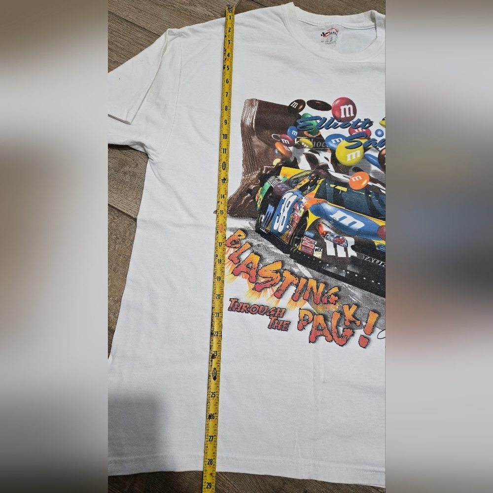 Chase Authentics White M&M's Racing Tee Size Medium - Picture 6 of 7